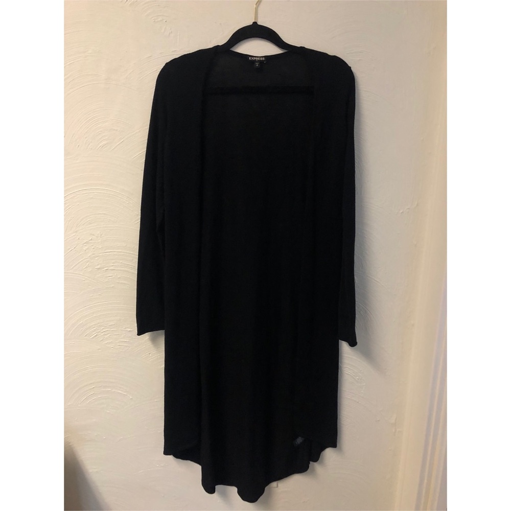 Express Long Black Cardigan